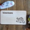 Frühstücksbrettchen / Kinderbrett aus Holz / Sternzeichen Skorpion / graviert und personalisiert