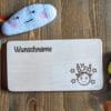 Frühstücksbrettchen / Kinderbrett aus Holz / Sternzeichen Steinbock / graviert und personalisiert