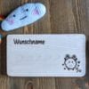 Frühstücksbrettchen / Kinderbrett aus Holz / Sternzeichen Widder / graviert und personalisiert