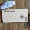 Frühstücksbrettchen / Kinderbrett aus Holz / Sternzeichen Zwilling / graviert und personalisiert