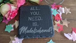 All You Need Is Mädelsabend - Untersetzer Schiefer