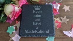 Keep Calm And Have A Mädelsabend - Untersetzer Schiefer