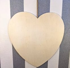 Herz aus Holz, 40 cm zum selbst gestalten